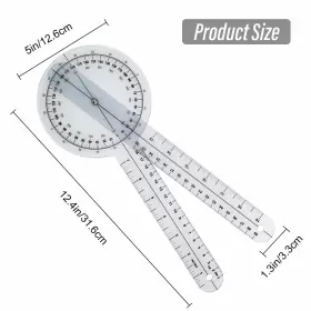 FY101CJY-1 AXIYANX Goniometer Physical Therapy Transparent #2