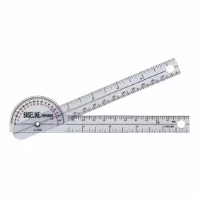 Baseline 12-1005 180 Head Plastic Goniometer 6 Inch Arms Sold As Ea/1