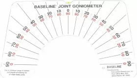 Baseline 12-1076 Large Joint Arthrodial Protractor Goniometer Cervical Rotation