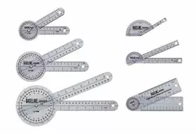 Baseline 714905036148 121028 Plastic Goniometer 6piece Set