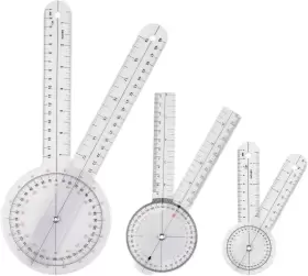 Direct 711181301243 Premium Goniometer Set 3 Pieces 360 Degree 6 Inch 8 12 Complete Measurin