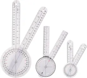 Direct Ul0042-e Premium Goniometer Set 3 Pieces 360 Degree 6 Inch 8 12 Complete Measurin