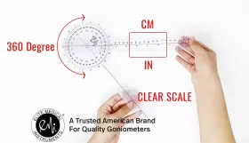 859443003372 ELITE MEDICAL INSTRUMENTS EMI Goniometer Isom #2