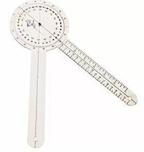 Elite Medical Instruments Emi 859443003372 Plastic 12 Inch Goniometer 360 Degree Isom Egm