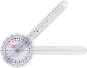 Ever Ready First Aid 445050696699 Plastic 12 Inch Goniometer 360 Degree Isom