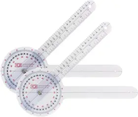 Ever Ready First Aid 843484103573 Plastic 12 Inch Goniometer 360 Degree Isom 2 Pack