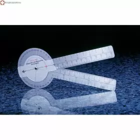 Fabrication Enterprises Fab108 Mil Baseline 360 Isom Plastic Goniometer 8 Inch 1 Degree Increments