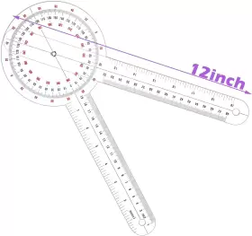 FRIENDA-2ANGLE FRIENDA Goniometer Transparent Orthopedic Deg #2