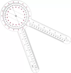 689855386332 FRIENDA Goniometer Transparent Orthopedic Angle