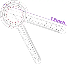 FRIENDA-2ANGLE FRIENDA Goniometer Transparent Orthopedic Deg #2