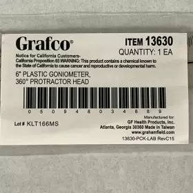 13630 GRAHAM FIELD Grafco Goniometer Protractor Head #2