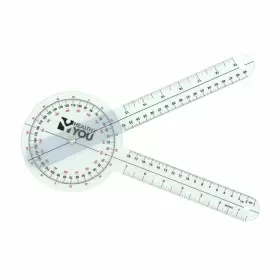 Healthy You 851691008314 12 Inch Large Goniometer 360 Degree - Physical Therapy Range Of Motion