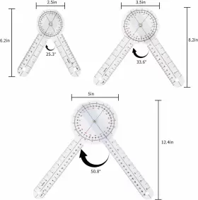 1688 NGOKHING Goniometer Set Body Measuring Tape Physical #2