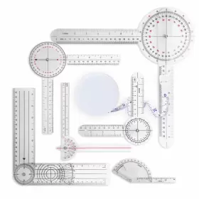 Nurse Elite Ne6pcsgonio 6 Pcs Goniometer Set With Tape Measure