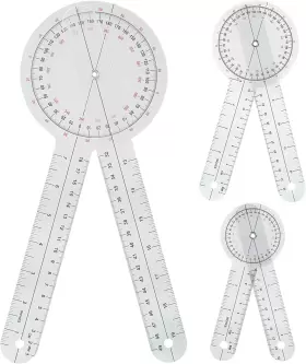 Outlev 313047112132 Goniometer Set 3 Pieces Of 6/8/12 Inch Occupational Physical Therapy Protractor