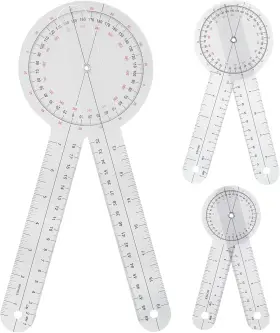 Outlev 445018934948 Goniometer Set 3 Pieces Of 6/8/12 Inch Occupational Physical Therapy Protractor