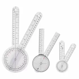 Ultrassist 619470166156 Premium Goniometer Set 3 Pieces 360 Degree 6 Inch 8 12 Complete Measurin