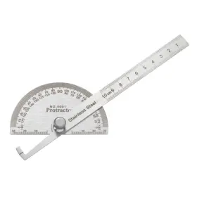 Urjumpea Amza1c80/6aq65 180 Degree Spin Angle Finder Protractor Multifunctiona Stainless Steel Workma