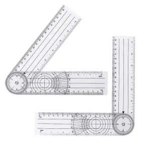 Vin Beauty 539733 1 Plastic Goniometer Clear Quick Angle Protractor Finder Ruler With