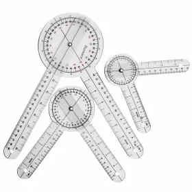 Xuesong Jf-1olq-6krm Goniometer Set 3 Pieces 12 Inch 8 6 Body Measuring Tape - Physical Therapy O