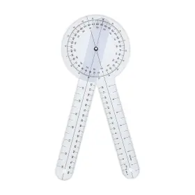Yamhoho 768531762537 Goniometer 12 Inch 360 Clear Protractor Physical Therapy For Medical Rang