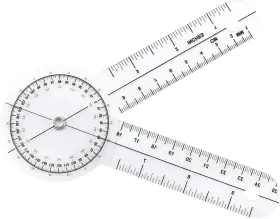Zzhxsm 360dpmr-6in-1 6 Inch Goniometer 360 Degrees Protractor Medical Ruler Assess The Patients Range Of