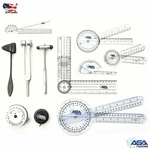 Goniometer Physical Therapy Complete Set W/bonus Reflex Hammer Including 12,8,6. Fixed Price $29.99.