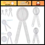 3-piece Goniometer Set - 6/8/12 Inch Protractor Tool For Physical Therapy & Angl. Fixed Price $14.99.