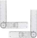 2pcs Clear Plastic Goniometer Quick Angle Protractor Finder Ruler Ca. Fixed Price $8.93.