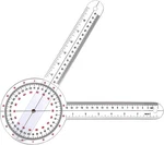 Goniometer 12 Inch, Transparent Orthopedic Angle Ruler Plastic Goniometer, 360 D. Fixed Price $8.53.