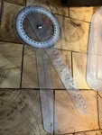 Ever Ready First Aid Plastic 12" Goniometer 360 Degree Isom. Fixed Price $1.00.